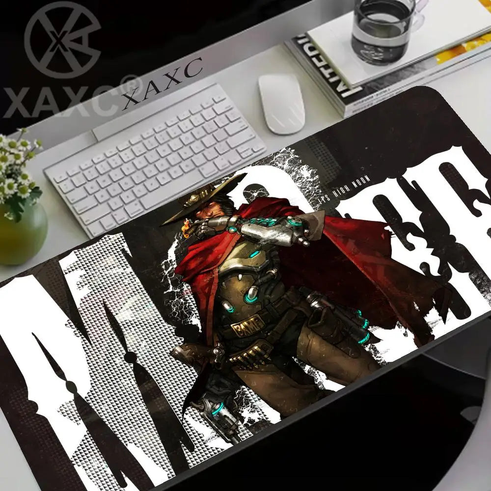 Large Game Overwatch Mouse Pad Kawaii XXL PC Computer Desk Mat Gamer Office Carpet Keyboard Table GamingAccessories MousepadXAXC