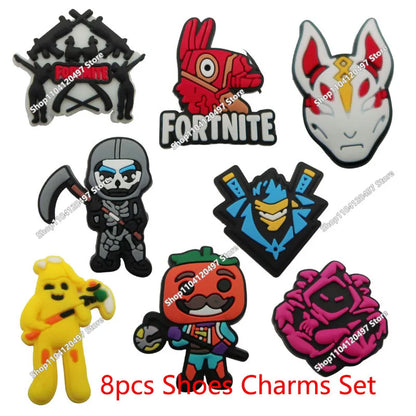 Set da 8 pezzi 10cm Fortnite Giocattoli Action Figure Modello Game Battle Royale Bambola Giocattolo Cool per Bambini e Ragazzi Regalo Divertente per Compleanno e Natale