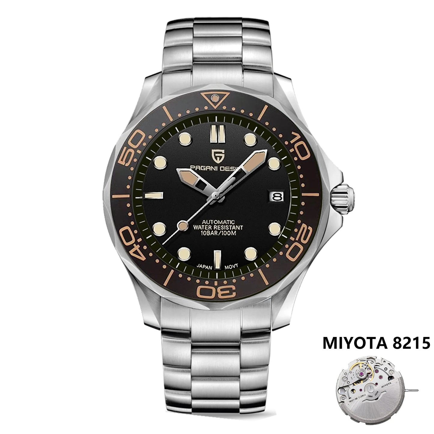 2025 New PAGANI DESIGN Men's Watches Luxury Automatic Watch For Men NH35A Mechanical Wrist watch Men AR Sapphire crystal Clock
