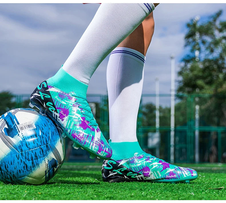 Brand Fashion Football Sneakers for Men and Women Professional Field Boots Big Size 46 Long Spikes Soccer Cleats Men's Football Boots