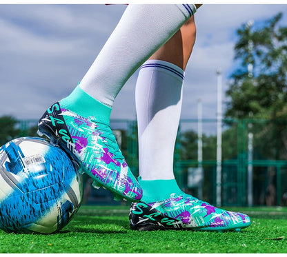 Brand Fashion Football Sneakers for Men and Women Professional Field Boots Big Size 46 Long Spikes Soccer Cleats Men's Football Boots
