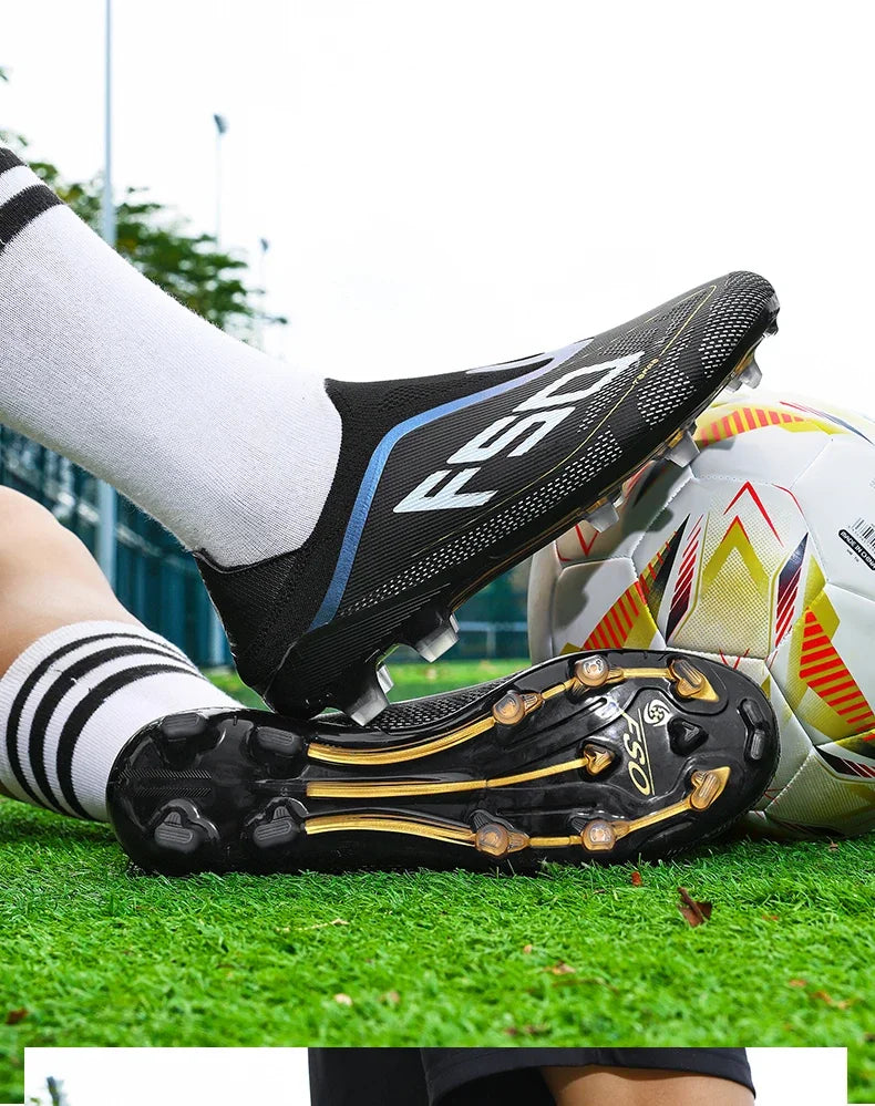 New Men’s Football Boots High-Quality Soccer Shoes Sneakers Match Indoor Non-Slip Grass Cleats High-Top Futsal Hot-Selling Outdoor