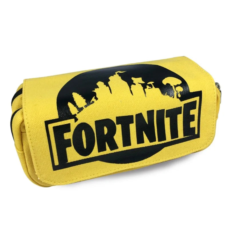 Детски несесер Fortnite, многофункционална кутия за ученически пособия, детски несесер с голям капацитет и двоен слой