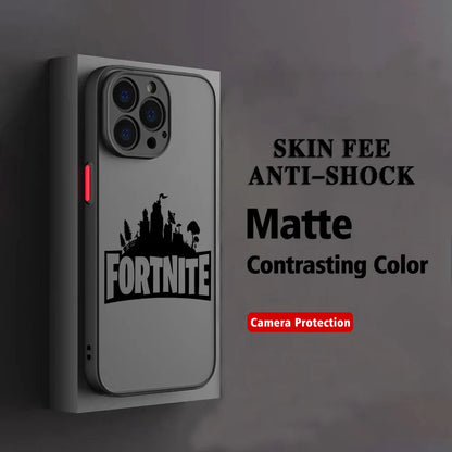 Hot Game F-Fortnites Handyhülle für Xiaomi Redmi Note 14 13 12 12S 11 11S 10 10S 9T 9S 8 7 Pro Plus 4G 5G, matte transparente Rückabdeckung