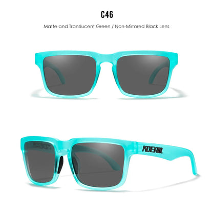 2025 Kdeam Polarized Sunglasses for Men Women Fashion Unisex Brand Trendy Outdoor Eyewear For Couple Mirror red lens