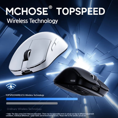 MCHOSE L7 Ultra+ vidutinė–didelė delninė žaidimų pelė, e. sportui, Paw3950, belaidė, trijų režimų, lengva, biuro, dvigubos pavaros kompiuterio pelė