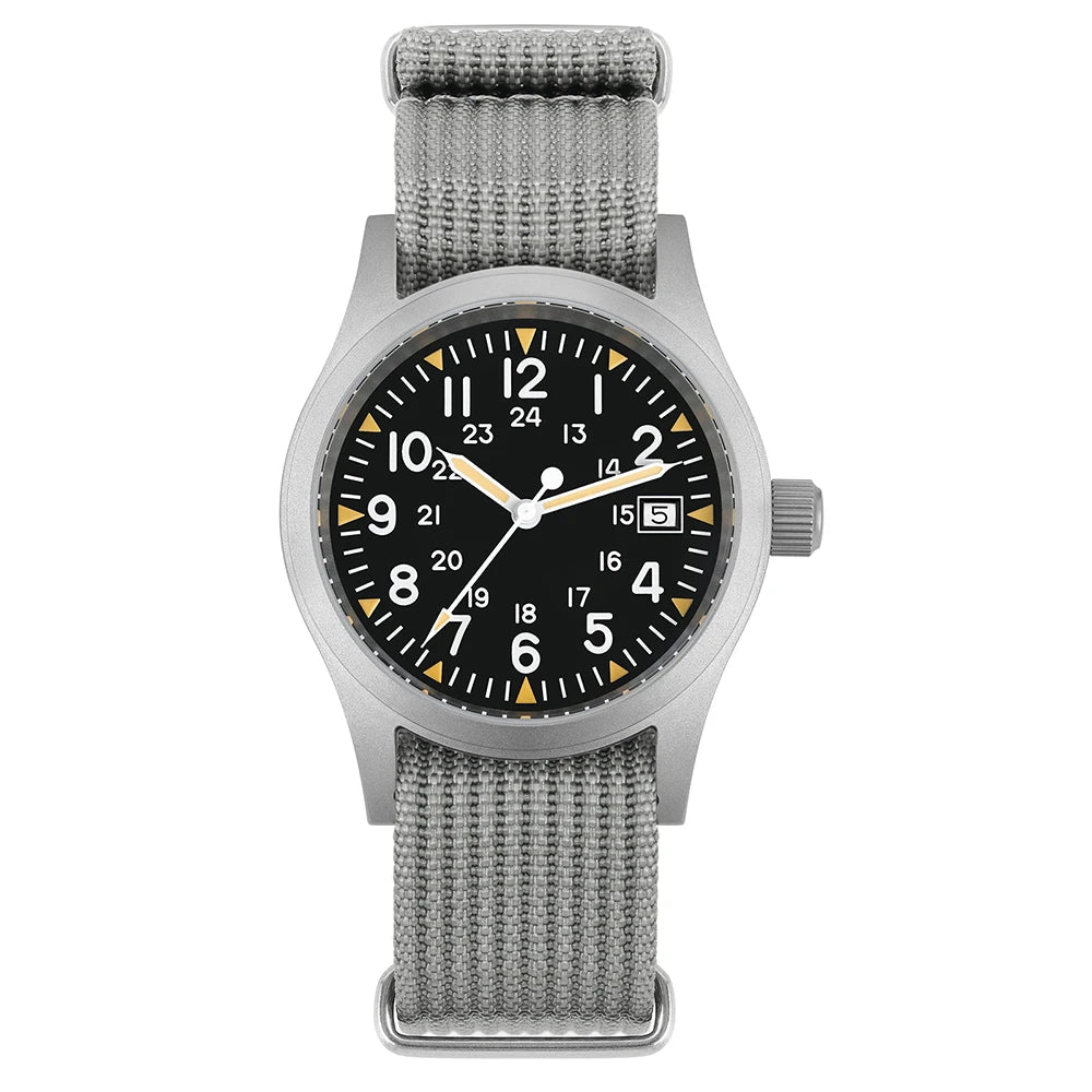 Militado ML05 38mm Quartz Watch Miyota 2035/Ronda 515 Movement Watches Domed Sapphire Crystal Luminous 100m Waterproof Watches