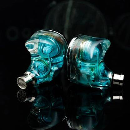 EPZ P40 PZT Ceramic In-Ear Hi-Fi Monitoring Headphones 2DD+1Planar Hybrid Drivers 3.5/4.4 Replaceable Copper Silver-Plated Cable