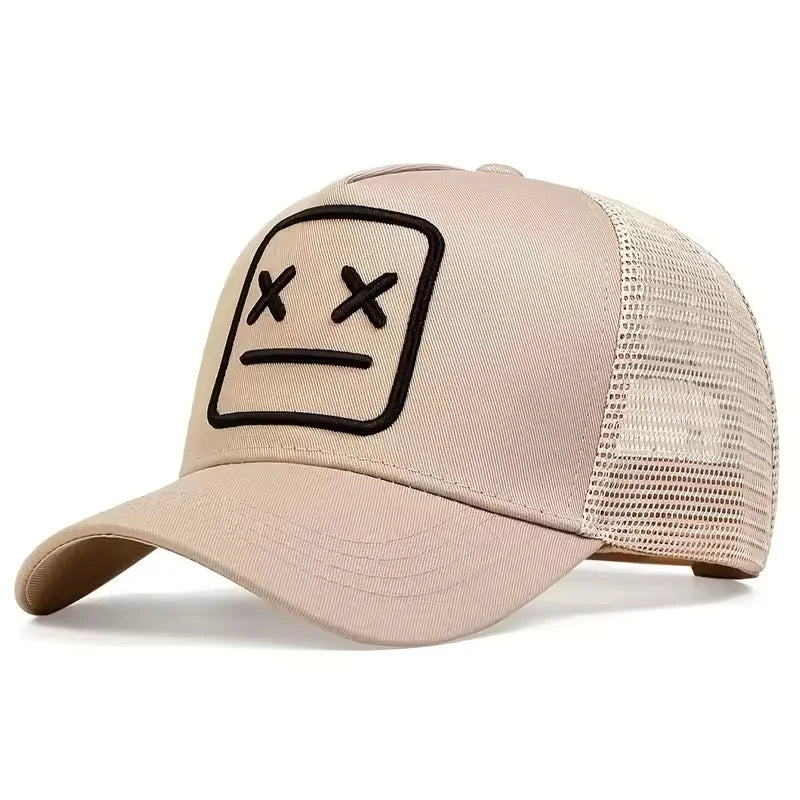 Unisex XX Embroidery Baseball Net Caps Adjustable Casual Hats Spring and Summer Outdoor Sunscreen Hat