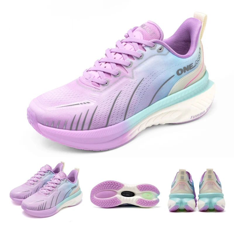 ONEMIX New Cushioned Running Shoes for Women Fall Winter Heavy Runners Lace-Up Women’s Jump Rope Dance Non-Slip Outdoor Sneakers