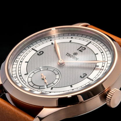 THORN T001 Quartz Watch 316L Stainless Steel Sapphire Crystal Waterproof Grilled Blue Hands Fashion Business Men Women Watch