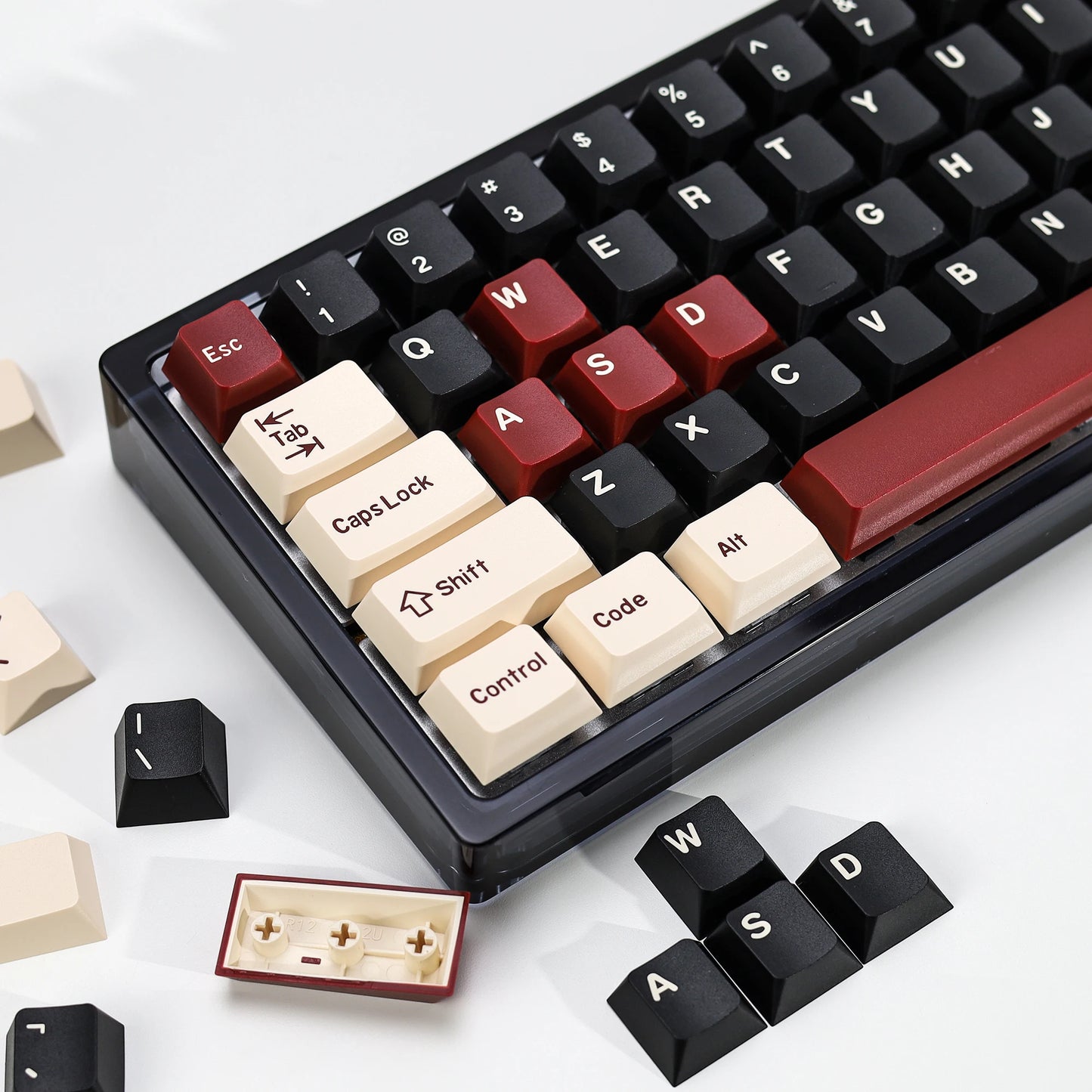 KBDiy GMK Rome Keycap Cherry Profile Double Shot PBT ISO Keycaps For Gamer Mechanical Keyboard Kit Gaming Point Retro Key Cap
