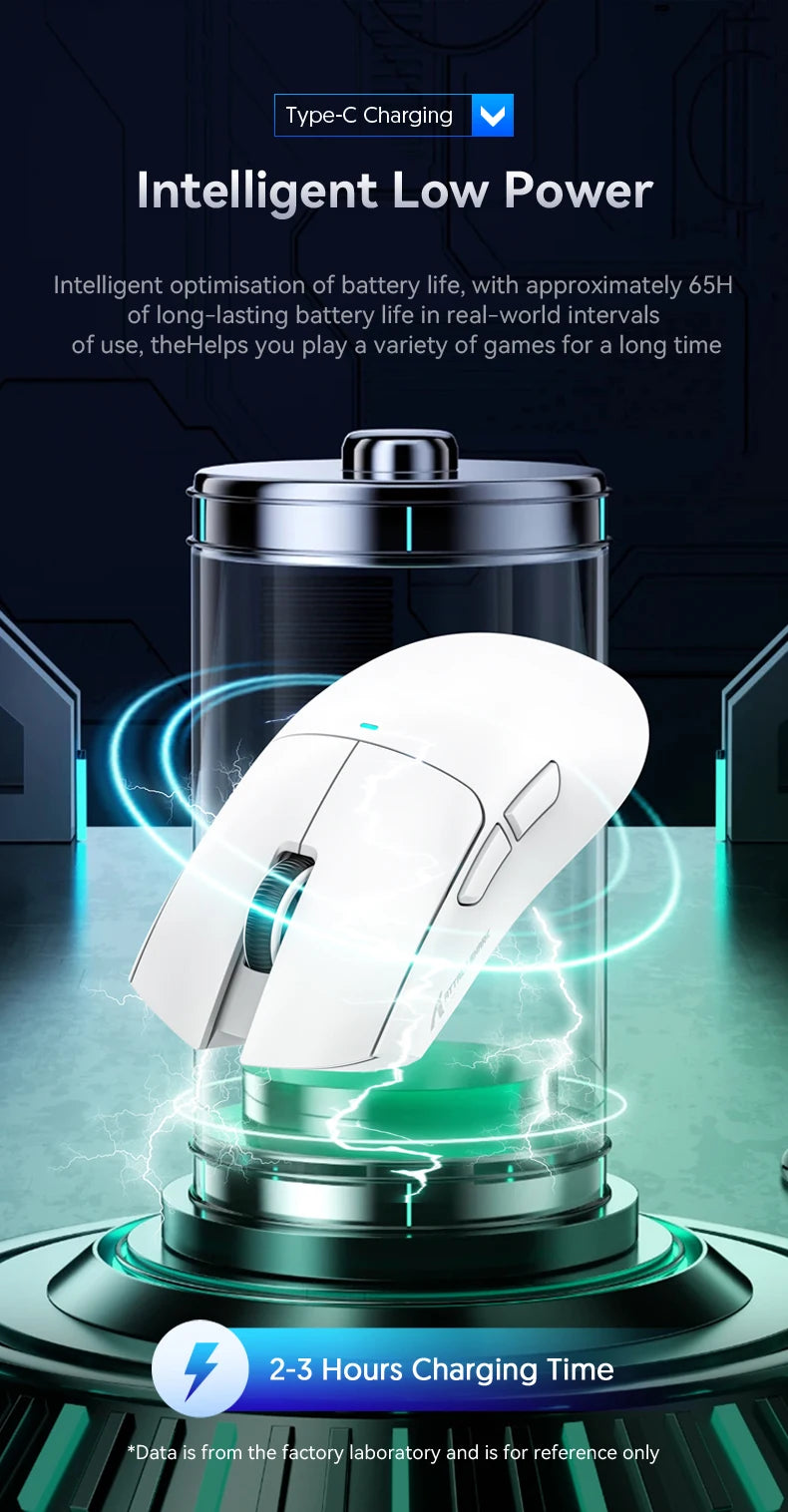 ATTACK SHARK X11 Tri-Mode Lightweight Gaming Mouse with PAW3311, 22000DPI, 400IPS, 40G, 59g, Magnetic Fast Charging, RGB Backlight
