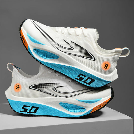Men's Lightweight Breathable Mesh Training Running Shoes - Non-Slip, Casual Athletic Sneakers for Outdoor Sports & Jogging