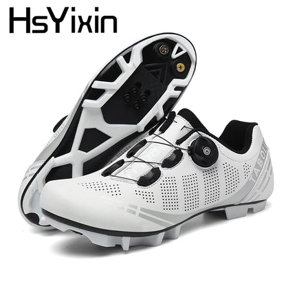 MTB Cycling Shoes Breathable Men’s and Women’s Off-Road Mountain Bike Cycling Shoes Self-Locking Speed Mountain Bike Pedal Shoes