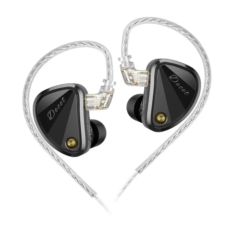 KZ Decet 5DD HiFi Wired In-Ear Earphones – Premium Dynamic Driver Earbuds with Detachable 2PIN Cable & Microphone