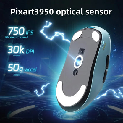 Mouse gaming wireless non poroso SCYROX V6 esports 40g 750IPS con ricevitore 8k, risposta rapida 3950, alta qualità 8KHz