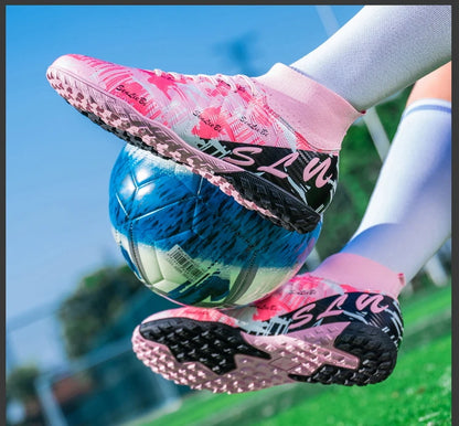 Size 34-46 Men's FG/TF Football Boots Futsal Professional Unisex Kids Soccer Training Outdoor Boys Football Sneakers