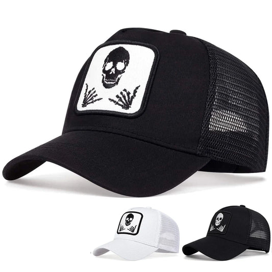 Unisex Personality Embroidery Baseball Net Caps Adjustable Casual Hats Spring and Summer Outdoor Sunscreen Hat