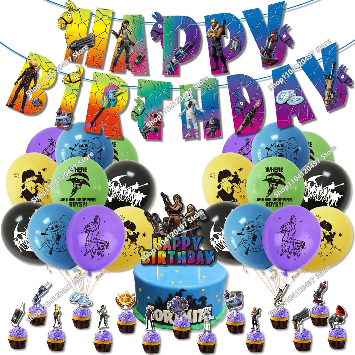 Set da 8 pezzi 10cm Fortnite Giocattoli Action Figure Modello Game Battle Royale Bambola Giocattolo Cool per Bambini e Ragazzi Regalo Divertente per Compleanno e Natale