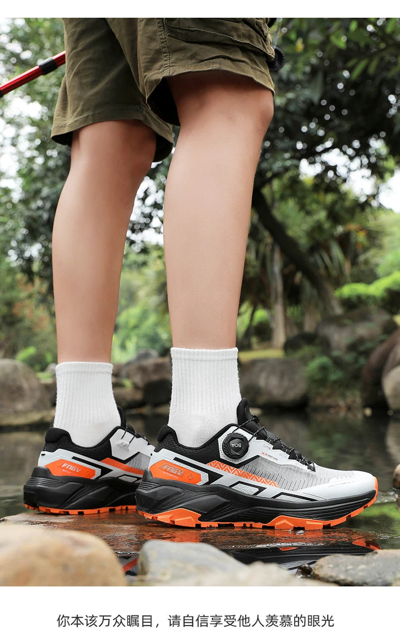 Frühlings- & Sommer-Laufschuhe für Herren – Outdoor-Wanderschuhe, abriebfeste Trailschuhe mit BOA-Verschluss, atmungsaktiver Sport- & Freizeitstil
