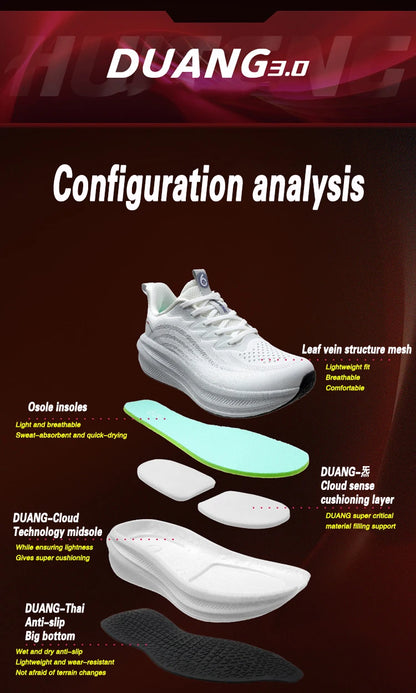 Zapatillas deportivas impermeables DUANG para hombre y mujer, zapatillas de running para maratón, calzado casual para atletismo al aire libre, antideslizantes