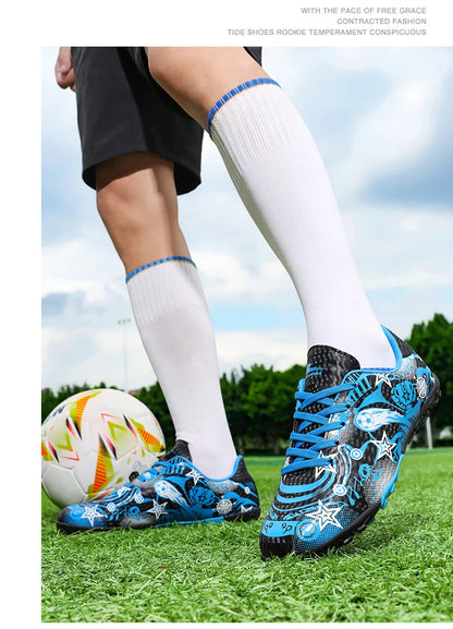 New Men’s Soccer Shoes Boys Original Football Shoes TF/AG Indoor Professional Football Field Boots Society Cleats Sneakers Non-Slip