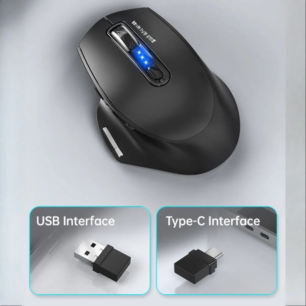 Mouse USB cablato con retroilluminazione RGB, silenzioso, ergonomico e DPI regolabile per desktop, laptop, PC, ufficio, gaming, casa e uso quotidiano al lavoro