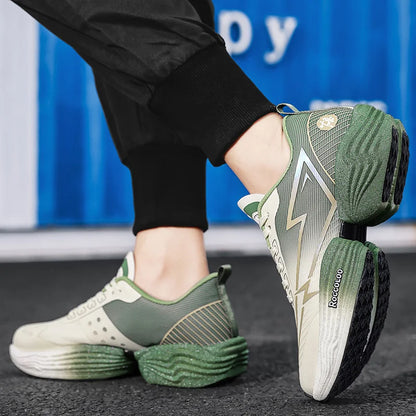 Couple Sports Shoes Professional Marathon Comfortable Jogging Shock-absorbing Training Shoes High Rebound Anti-Slip Racing Shoes