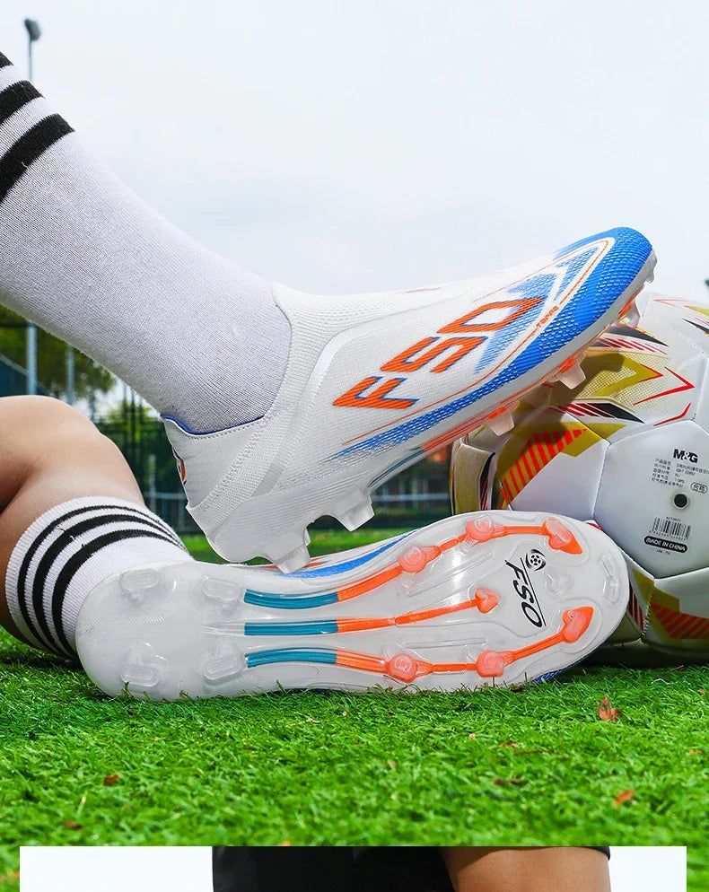 New Men’s Football Boots High-Quality Soccer Shoes Sneakers Match Indoor Non-Slip Grass Cleats High-Top Futsal Hot-Selling Outdoor