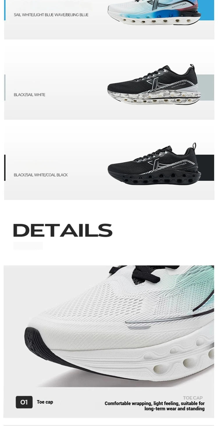 Scarpe da running Xtep Reactive Coil 11.0 da uomo - Scarpe sportive estive, sneakers morbide con assorbimento degli urti e ritorno elastico 976219110026