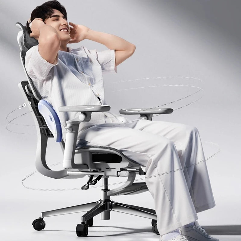 Ergonomischer Office-Mesh-Stuhl, moderner Executive-Computer- und Gaming-Stuhl, drehbar, rollbar und verstellbar