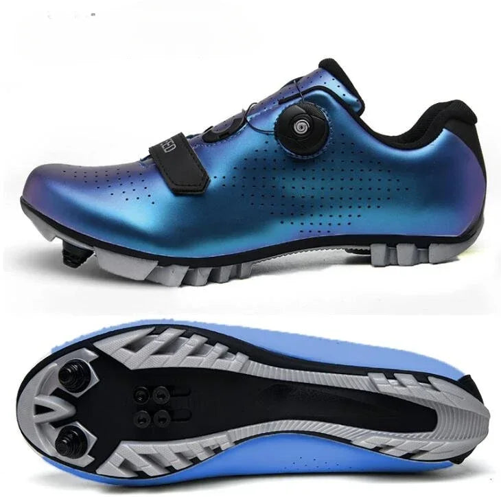 Nya cykelsneakers för män med klossar för landsväg, mountainbike och tävling – unisex MTB-cykelskor för kvinnor, SPD, Zapatillas Ciclismo MTB