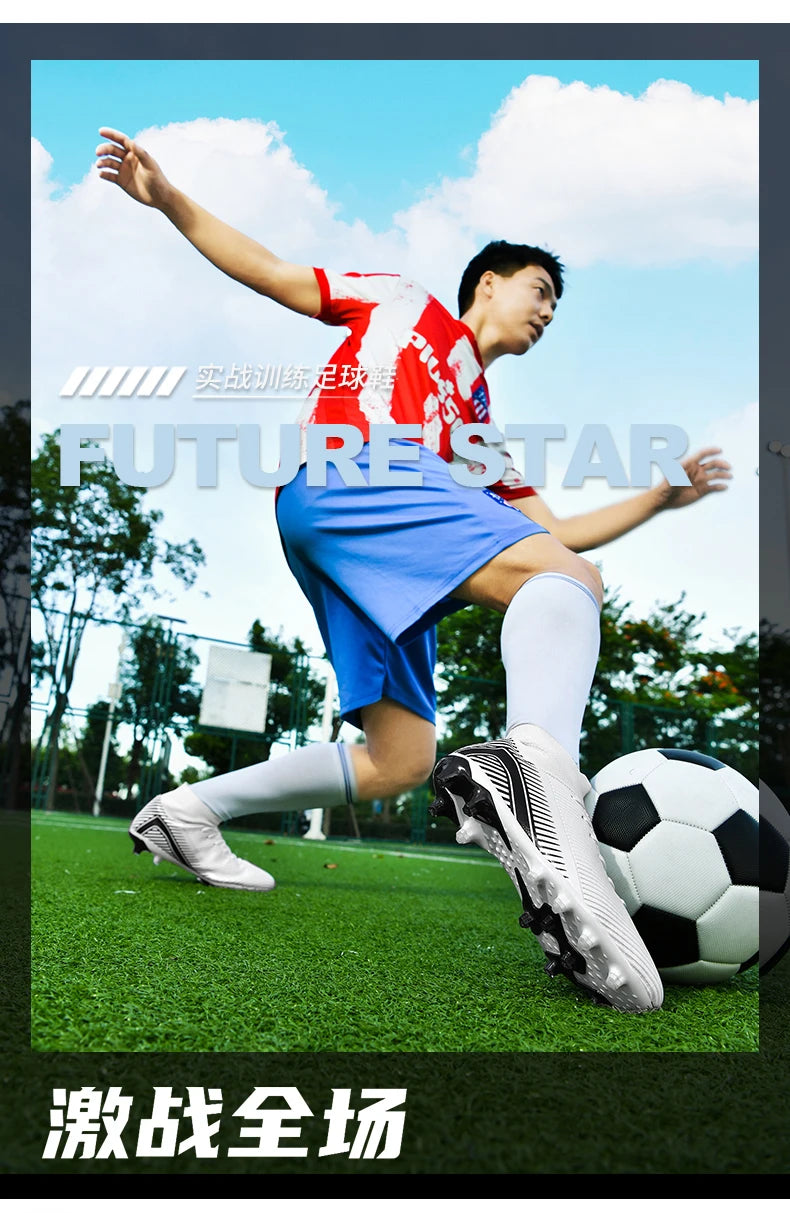 New Men's Professional Soccer Shoes Non-slip Football Boots Unisex Breathable Futsal Sports New Cleats Drop Shipping Ultralight
