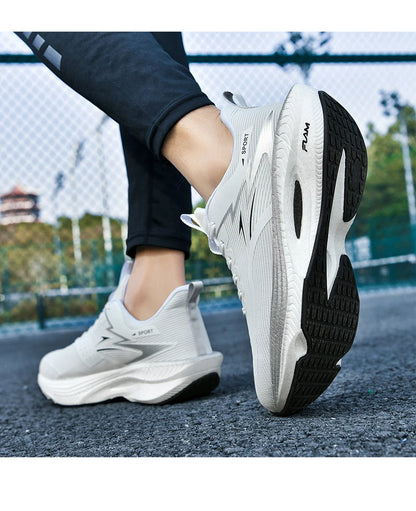 Scarpe sportive da running da uomo per maratona, con cuscino d’aria, traspiranti, leggere e confortevoli, sneakers atletiche outdoor da donna per jogging e tenis