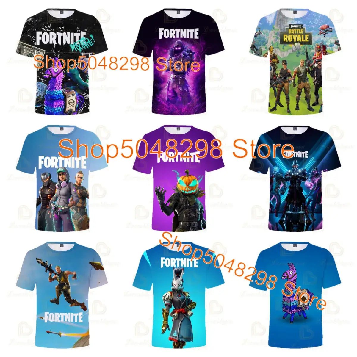 Fortnite Men and Women Victory Children's Wear Battle Royale 3D Sweatshirt Boys Girls Clothes Tops Kids T-Shirt Hero Teen Tops