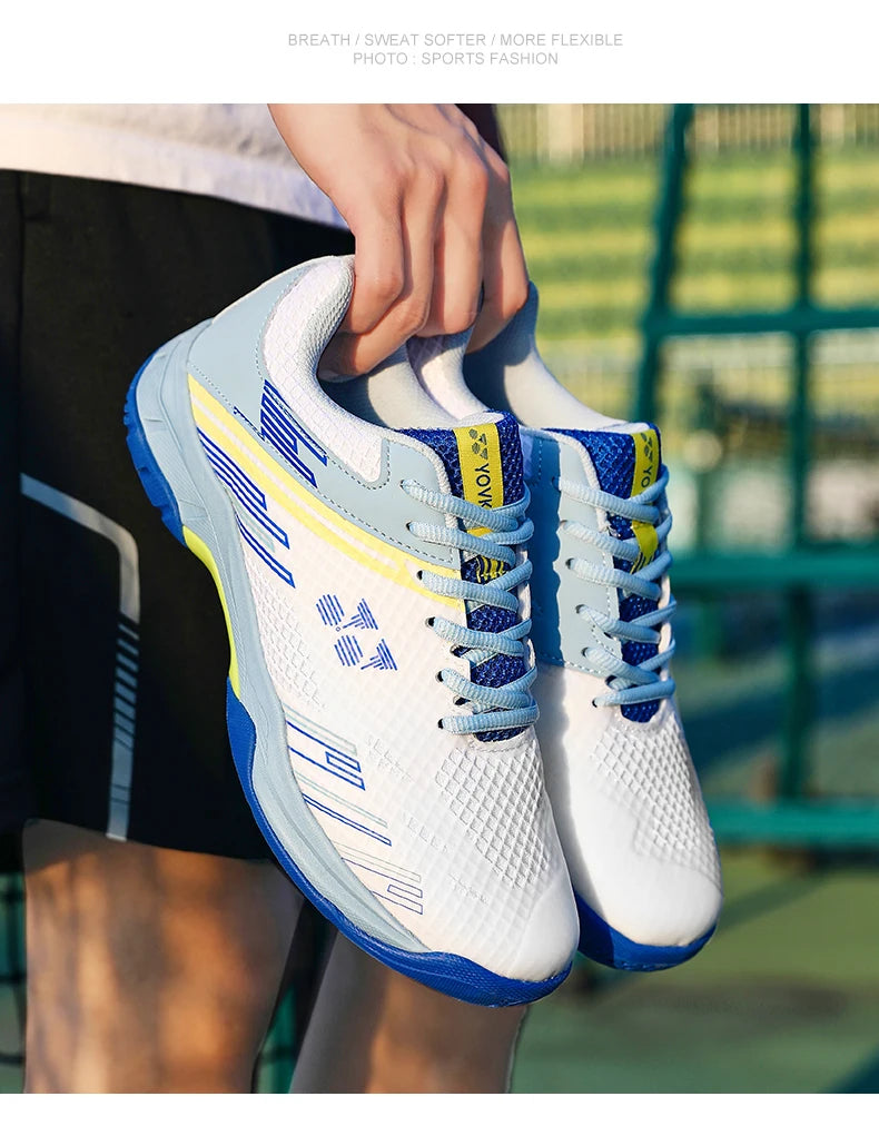 New Professional Badminton Shoes Sneakers Men's Breathable Anti-slip Tennis Sport Shoes for Men Women Training Sneakers