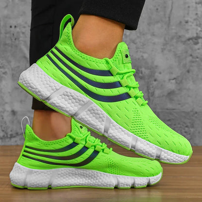 Men's Casual Sports Shoes Breathable Lightweight Sneakers Anti-Slip Flats Outdoor Running Walking Tennis Athletic Jogging Shoes