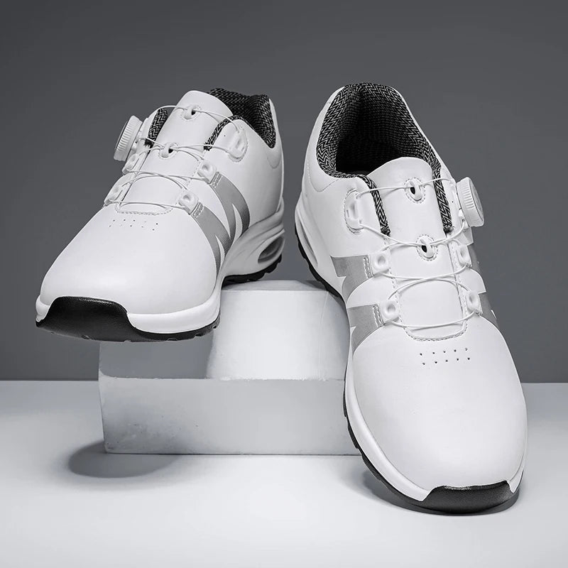 Zapatillas de golf para hombre con cámara de aire, deportivas para correr y conducir, transpirables, ligeras, cómodas, atléticas, antideslizantes y giratorias