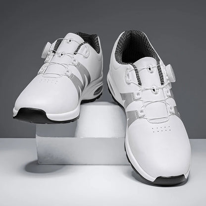 Zapatillas de golf para hombre con cámara de aire, deportivas para correr y conducir, transpirables, ligeras, cómodas, atléticas, antideslizantes y giratorias