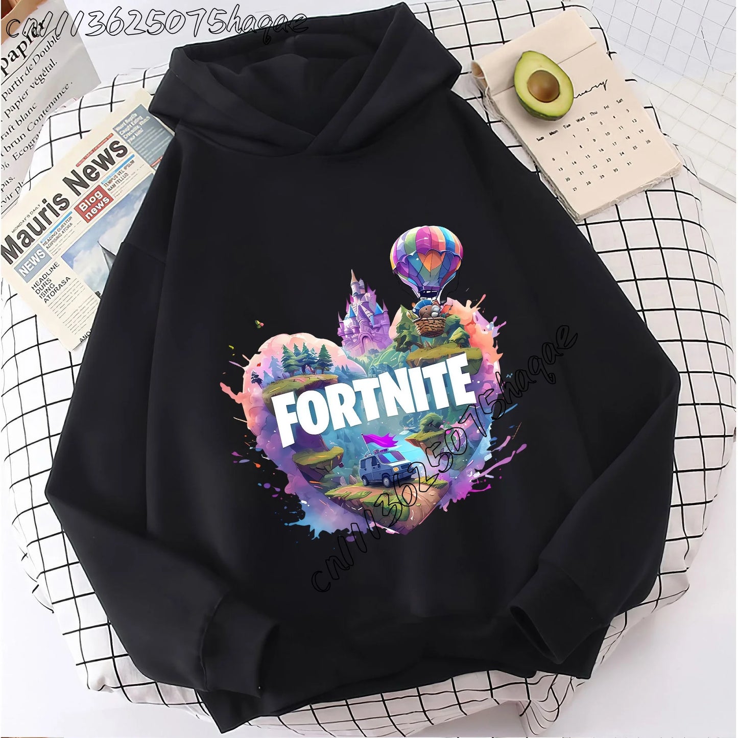 Abrigos con capucha para niños Fortnites, sudaderas anime Fortress Night, sudaderas con capucha de juego para primavera y otoño, ropa deportiva infantil, regalo