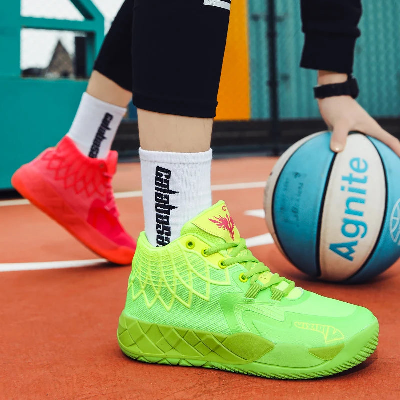 Youth Basketball Shoes for Actual Combat, Outdoor Comfortable Cushioning, Wear-Resistant, Fashionable, Breathable, High Quality