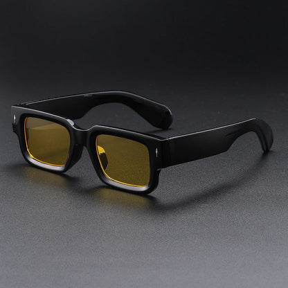 1pc Unisex Casual Simple Style Square Plastic Frame Fashion Glasses Suitable For Daily Life Outdoor Street-Photography Vacation