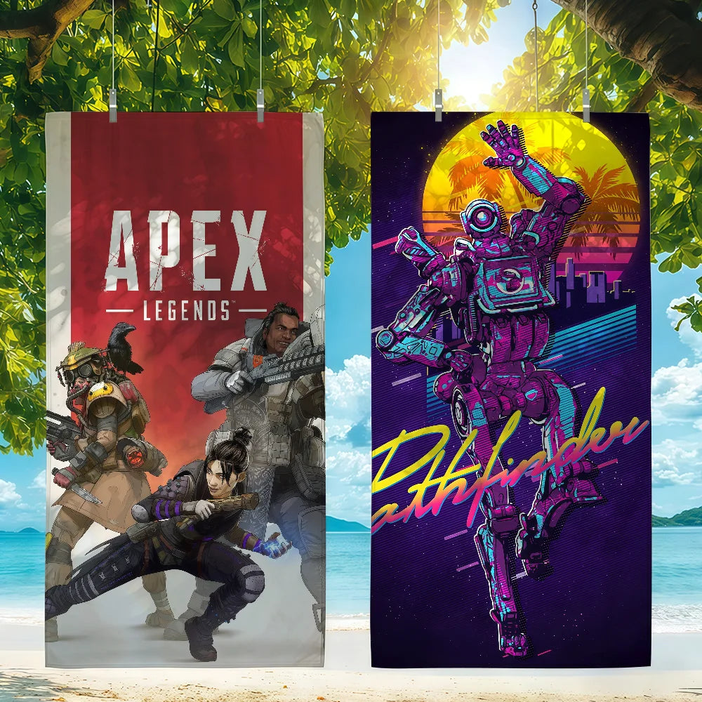 Game Apex Legends Towel Beach Shower Bath Travel Lightweight Skin Friendly for Pool Camping Cruise Summer