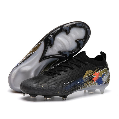 New Men Football Boots Cleats Training Shoes Soccer Shoes Non-Slip Match Ultralight Soccer FG Long Spikes Outdoor Drop Shipping