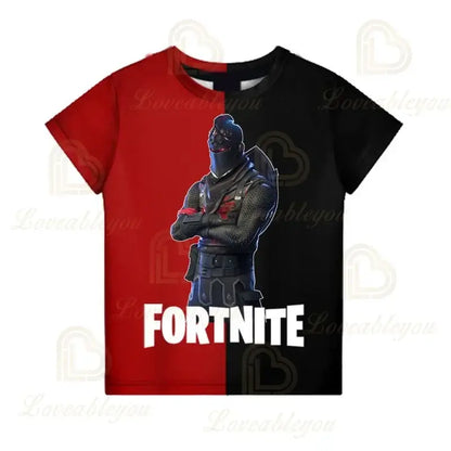Battle-Royale-T-Shirt Fortnite Victory, T-Shirt für Kinder, Oberteile für Mädchen und Jungen, Harajuku-Shirts, Kinderkleidung 3D, 2025 NEUES DESIGN