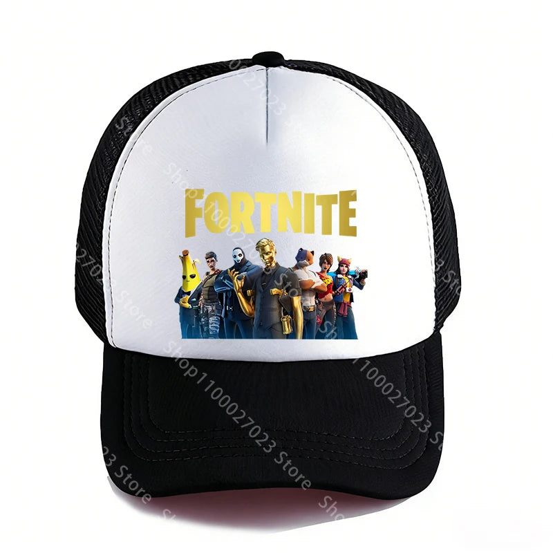 Fortnites Baseball Caps for Adult Boys Girls Cute Cartoon Summer Breathable Mesh Hat Anime Sunbonnet Headgear New Birthday Gifts