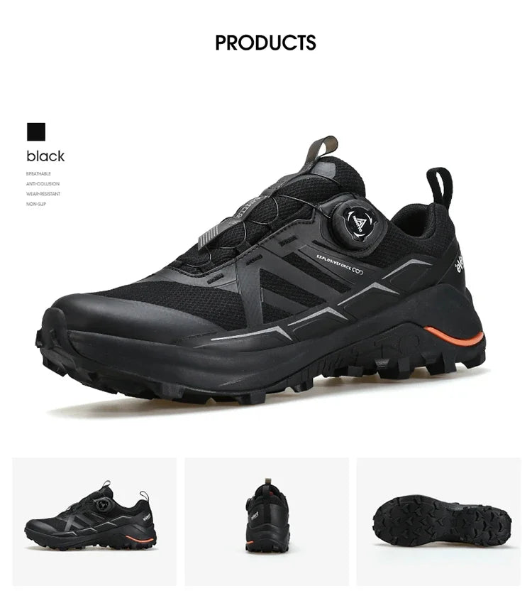 HUMTTO Men's Sneakers Luxury Designer Trail Shoes for Men Anti-slip Sports Hiking Sneaker Man Breathable Outdoor Trekking Boots