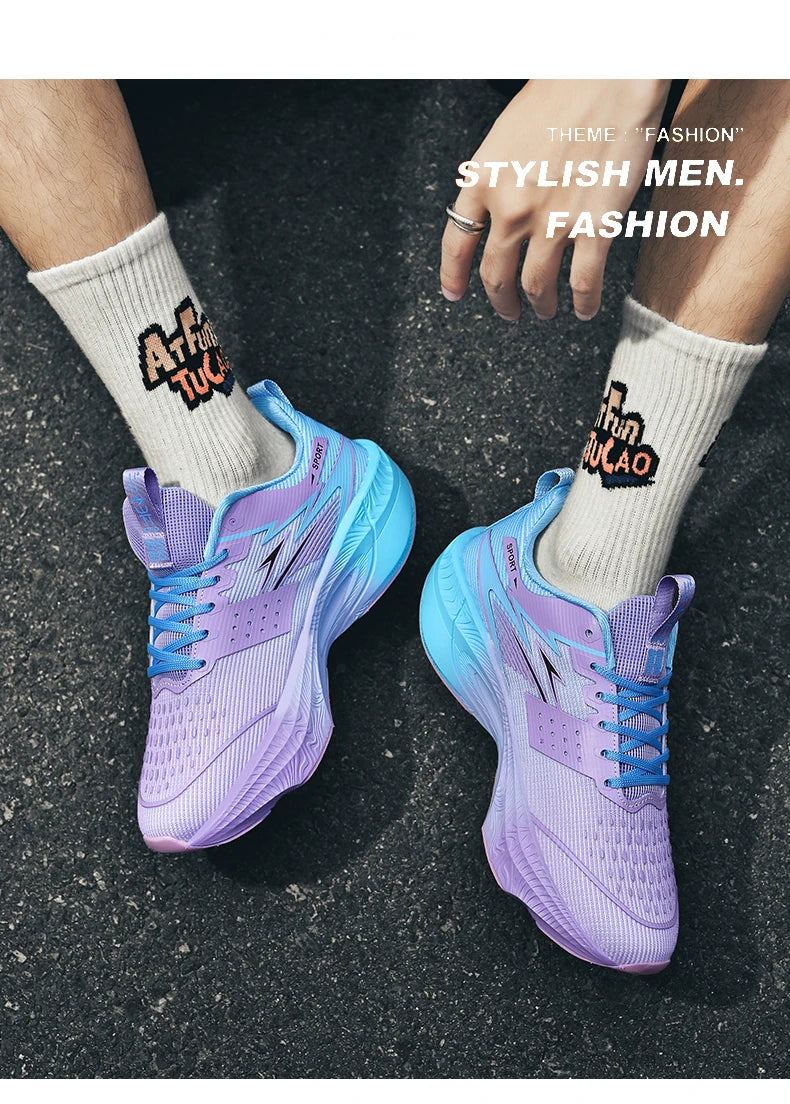 2026 New Men's Sports Running Shoes, Marathon-Ready, Breathable, Lightweight, Comfortable Women's Athletic Sneakers, Jogging Tennis Air Cushion