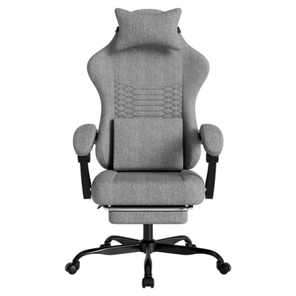 Gaming chairs, office chairs, desk chairs, and swivel chairs. Made with breathable fabric, equipped with 360° swivel casters and seats for easy movement, and featuring soft and comfortable cushions.
